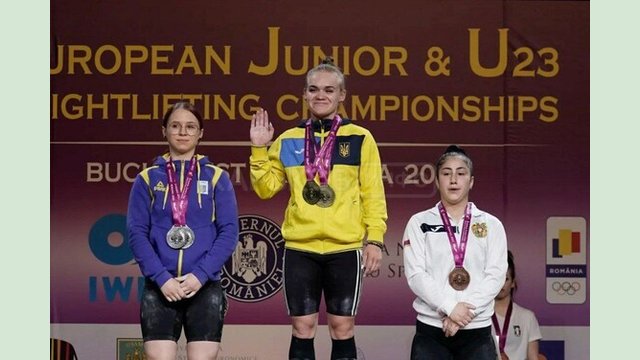 Харківська спортсменка Світлана Самуляк здобула три «золота» на чемпіонаті Європи з важкої атлетики