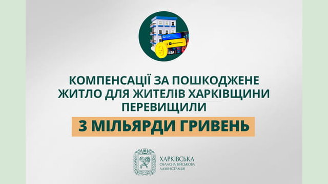 «Компенсації за пошкоджене житло для жителів Харківщини перевищили 3 мільярди гривень», - Олег Синєгубов