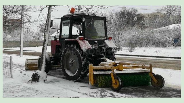 КВБО присоединился к уборке снега на улицах Харькова