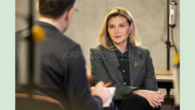 Олена Зеленська у підсумковому інтерв’ю розповіла про свою роботу під час війни Олена Зеленська у підсумковому інтерв’ю розповіла про свою роботу під час війни