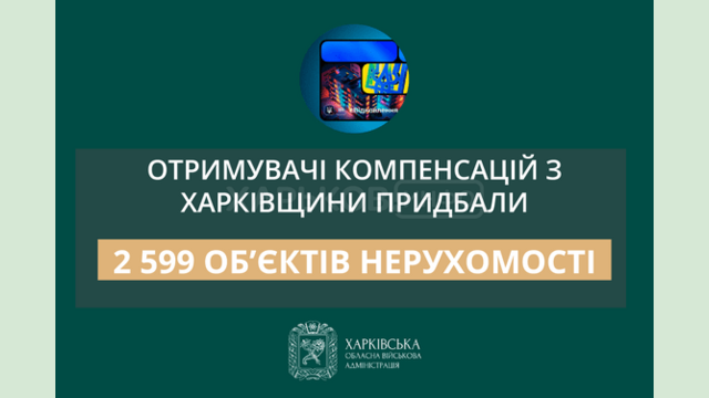 «Отримувачі компенсацій з Харківщини придбали 2 599 об’єктів нерухомості», - Олег Синєгубов «Отримувачі компенсацій з Харківщини придбали 2 599 об’єктів нерухомості», - Олег Синєгубов