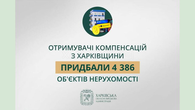 Отримувачі компенсацій з Харківщини придбали 4 386 об’єктів нерухомості — Олег Синєгубов