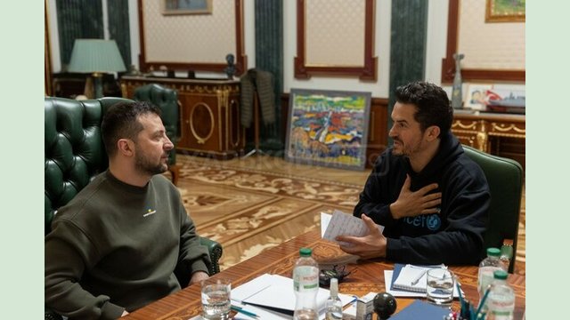 Президент провів зустріч із британським актором, послом доброї волі ЮНІСЕФ Орландо Блумом Президент провів зустріч із британським актором, послом доброї волі ЮНІСЕФ Орландо Блумом