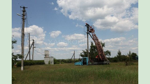 У Харківському районі до електромережі підключили ще один населений пункт