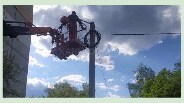 В Харькове ремонтируют поврежденные сети наружного освещения В Харькове ремонтируют поврежденные сети наружного освещения