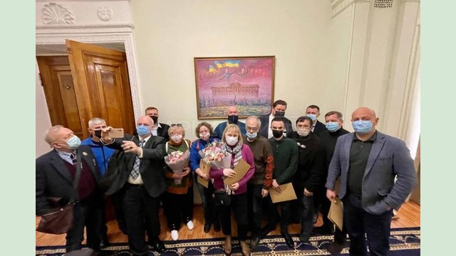 В Харьковской ОГА состоялась встреча по случаю годовщины освобождения здания облгосадминистрации