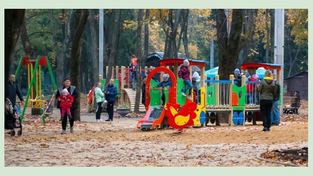 В парке «Зеленый гай» завершился первый этап реконструкции В парке «Зеленый гай» завершился первый этап реконструкции