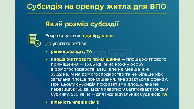 Як отримати державну субсидію на оплату житла для ВПО