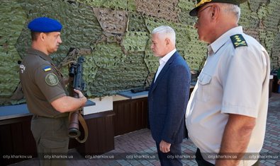 Игорь Терехов пожелал удачи курсантам Академии Нацгвардии на параде в Киеве