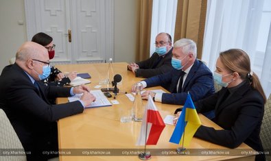 Игорь Терехов встретился с генконсулом Польши Петром Стаханчиком
