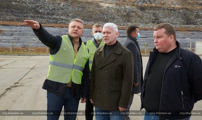 На Дергачевском полигоне строится сортировочная линия
