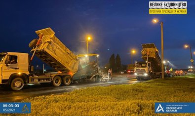 На объездной заасфальтировали 24 км дорожного покрытия в выравнивающем слое