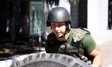 В Харькове прошли соревнования нацгвардейцев по атлетическому многоборью