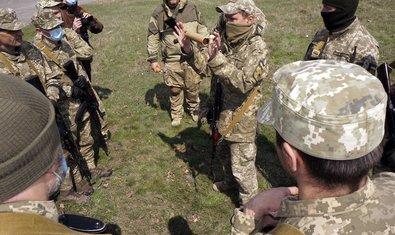 Ветераны АТО/ООС присоединились к занятиям по территориальной обороне на Харьковщине